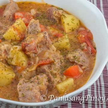Pork and Potato Stew Recipe - Panlasang Pinoy