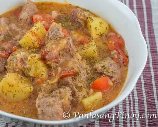 Pork And Potato Stew Recipe Panlasang Pinoy