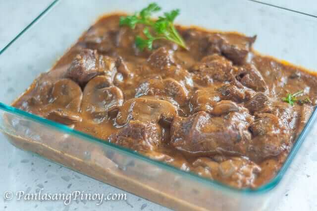 Easy Braised Beef with Mushrooms Recipe - Momsdish