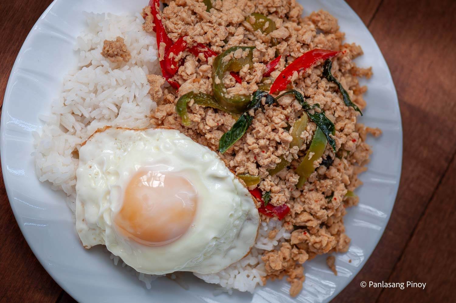 basil pork with rice