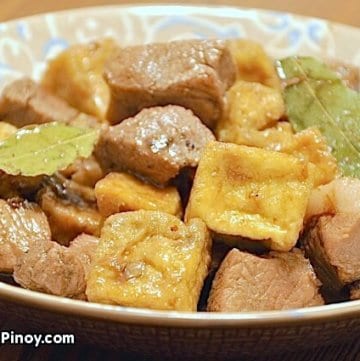 Pork Adobo with Tofu