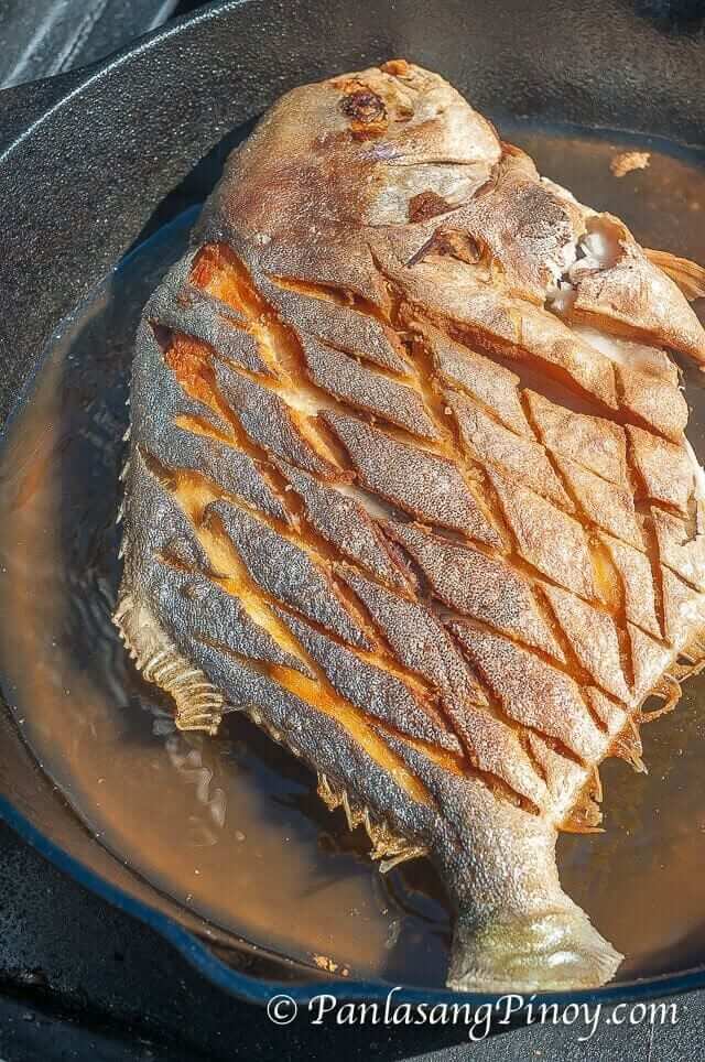 Sweet and Sour Pompano - Frying