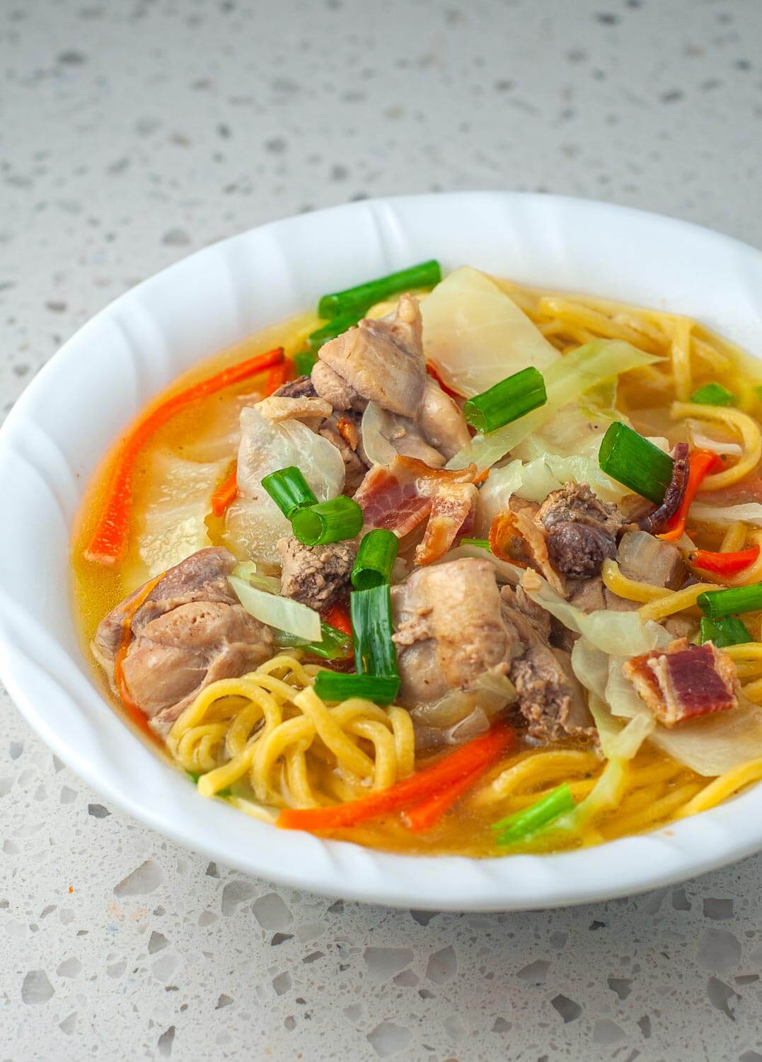 Filipino Chicken Noodle Soup Recipe