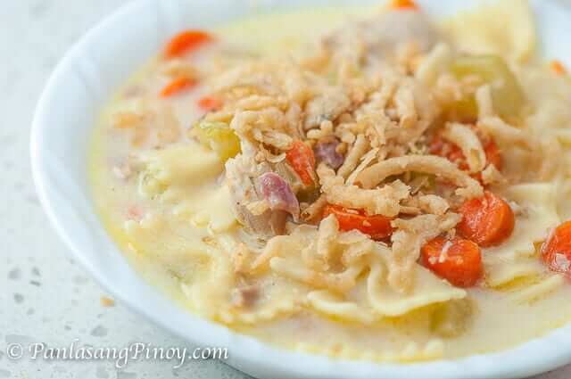 Turkey and Ham Sopas with Onion and Garlic