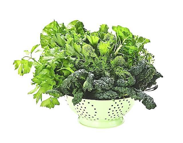 green leafy vegetables