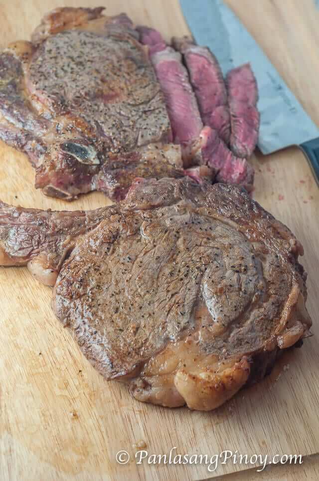 How to Cook Tender Juicy Rib Eye Steak Using a Frying Pan ...