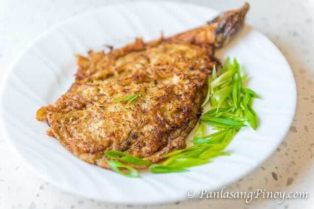 tortang talong with crab meat - eggplant omelet