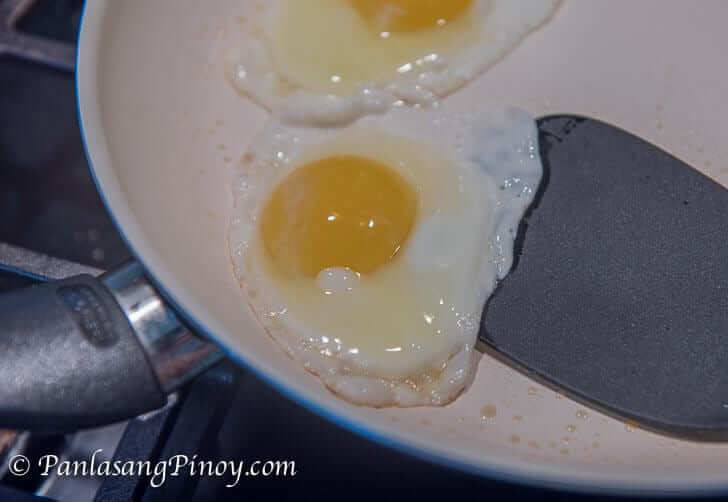 Cooking Sunny Side Up Egg on a Pan_