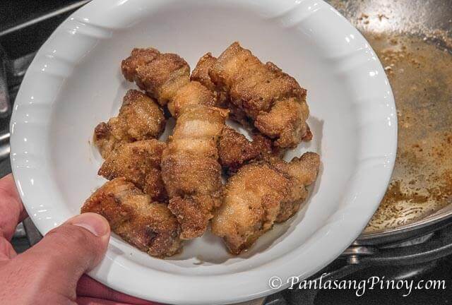 fried pork belly pritong baboy in a bowl