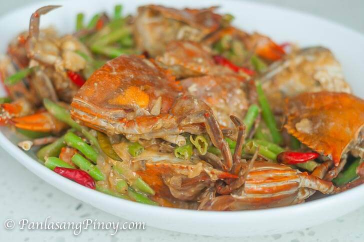 Chili Crab with Snake Beans