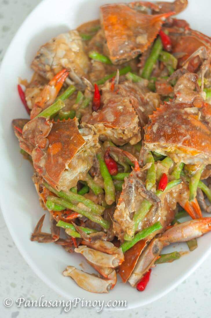 Chili Crab With Snake Beans Panlasang Pinoy