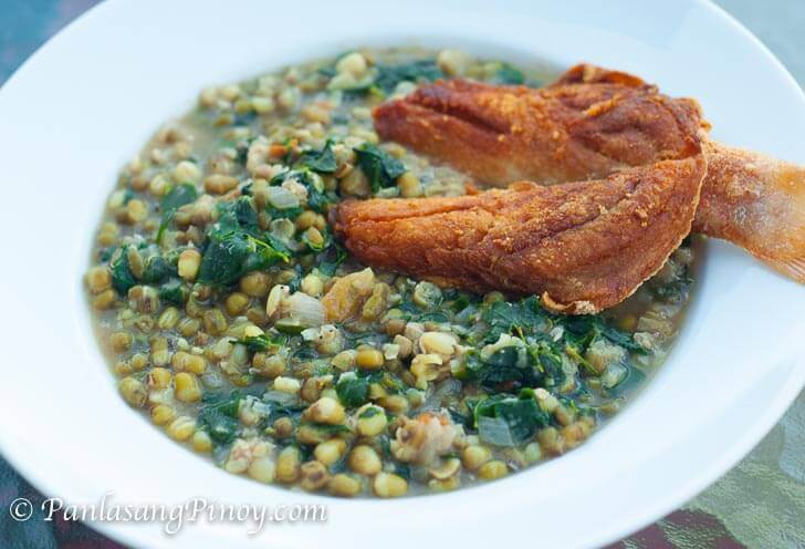 Monggo Guisado with Tinapa and Fried Red Snapper_