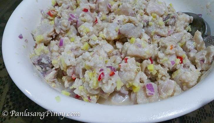 Tanigue Kilawin - fish ceviche