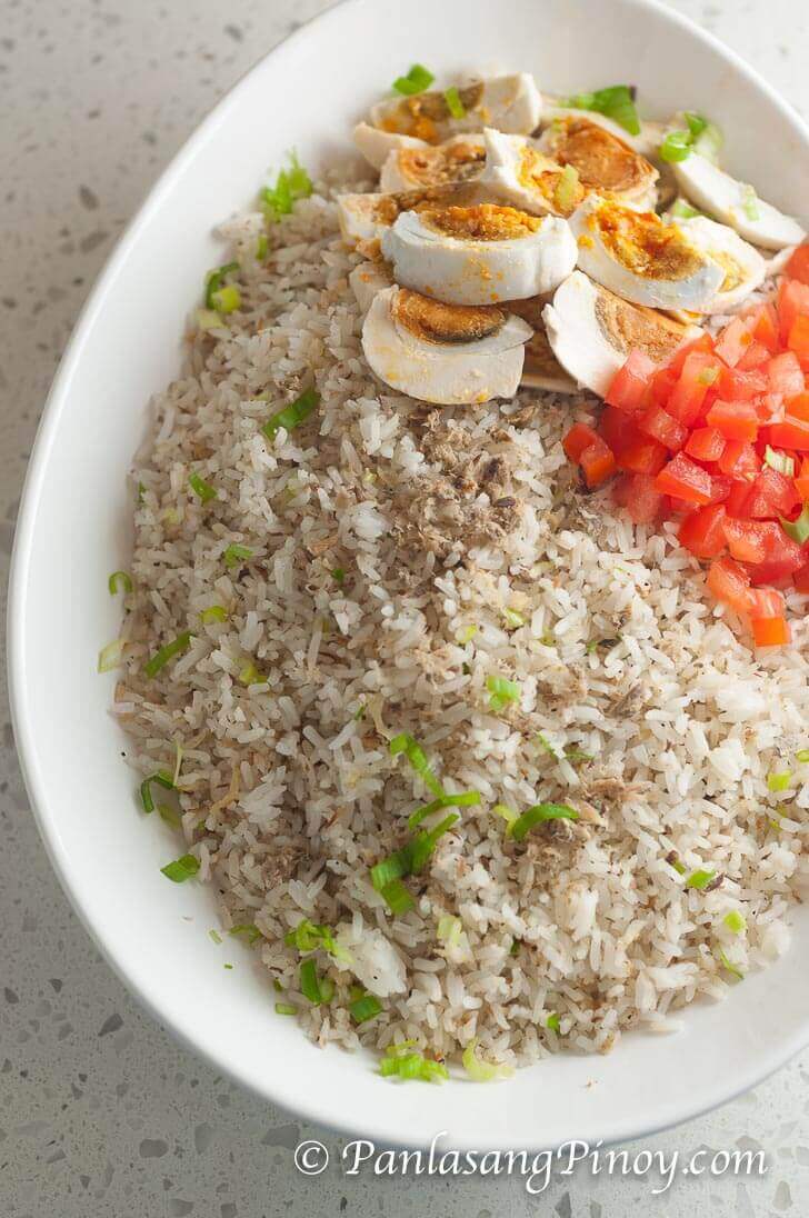 Tinapa Fried Rice with Salted Egg and Tomato