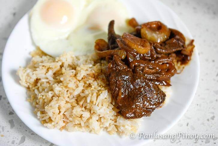 Bistek Sinangag at Itlog - Bistek Silog