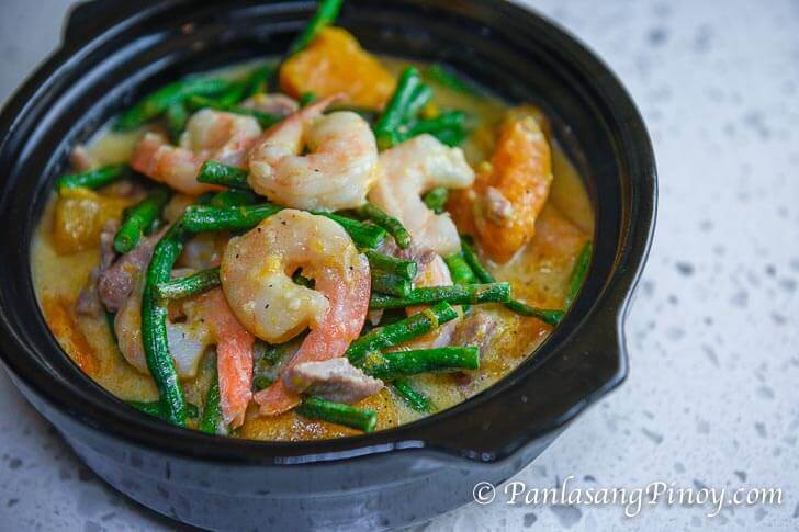 Ginataang Gulay with Shrimp and Pork Recipe