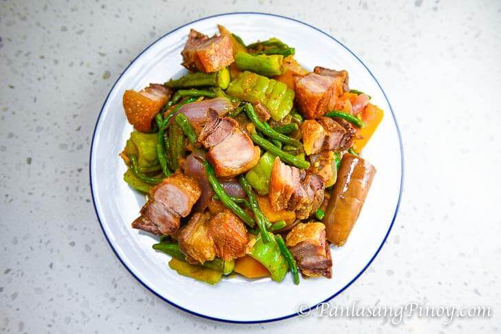 How to Cook Pinakbet with Lechon Kawali