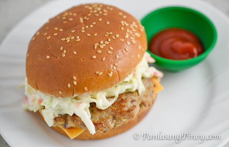 Pork Cheeseburger Panlasang Pinoy