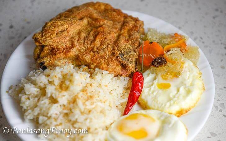 recipes pinoy panlasang baked Panlasang Chop Silog  Pinoy Atchara with Oven Pork  Baked