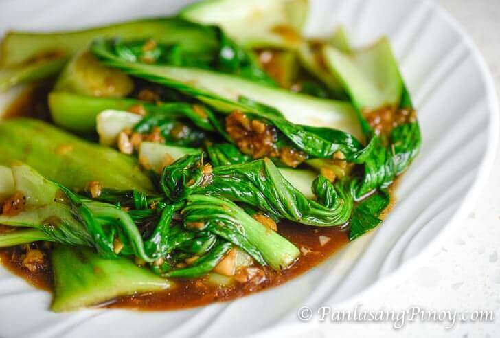 Bok Choy With Garlic And Oyster Sauce Panlasang Pinoy