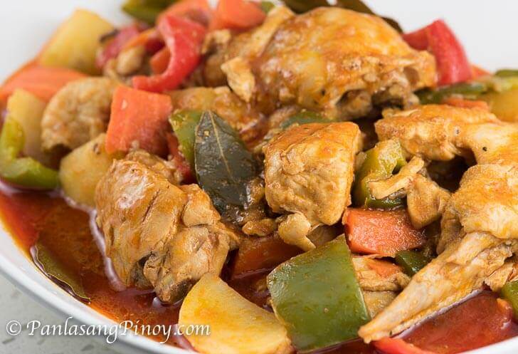 recipes taste baked thigh chicken of home Pepper Afritada Bell Chicken  Pinoy Panlasang with