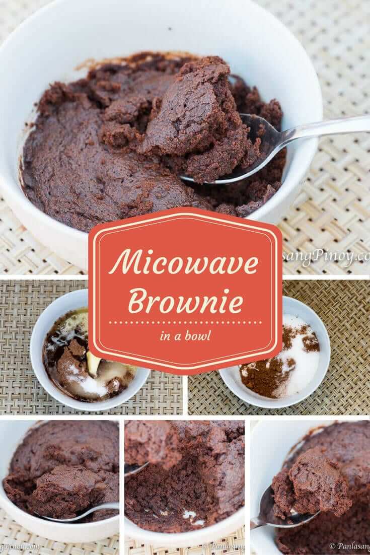 Microwave Brownie in a Bowl