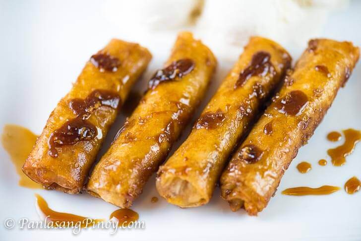 Mini Turon Recipe Banana Lumpia With Caramel Panlasang Pinoy