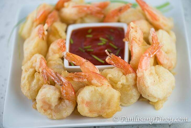 Spicy Camaron Rebosado - Deep Fried Beer Battered Shrimp