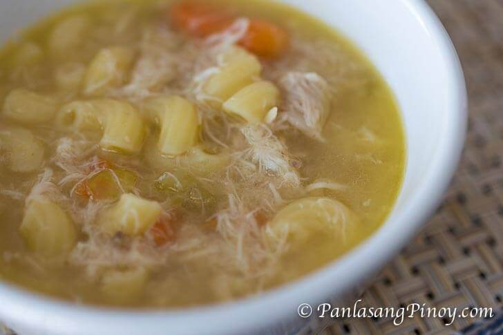 Chicken Macaroni Soup Recipe Panlasang Pinoy