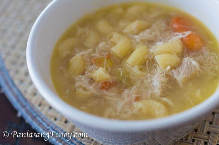 Chicken Macaroni Soup Recipe