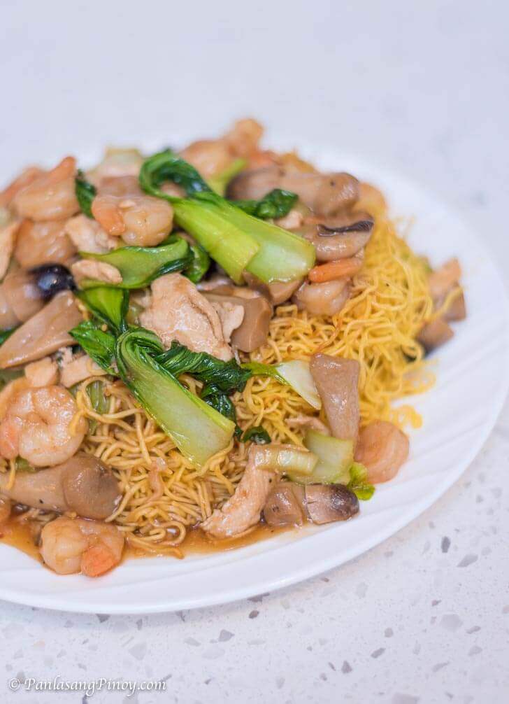 Fried Noodles with Chicken and Shrimp Recipe