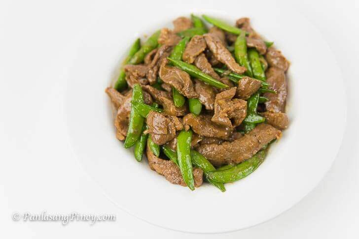 Stir Fried Beef with Oyster Sauce and Snap Peas Recipe