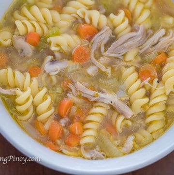 Panlasang Pinoy Chicken Noodle Soup Recipe