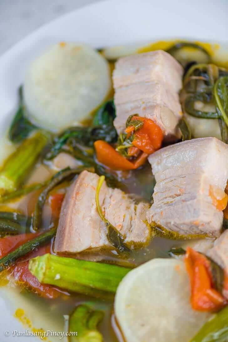 Sinigang na Baboy with Gabi Recipe Panlasang Pinoy