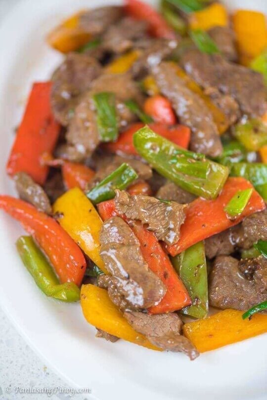 Stir Fried Pepper Steak - Panlasang Pinoy