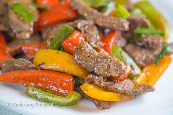 Stir Fried Pepper Steak - Panlasang Pinoy