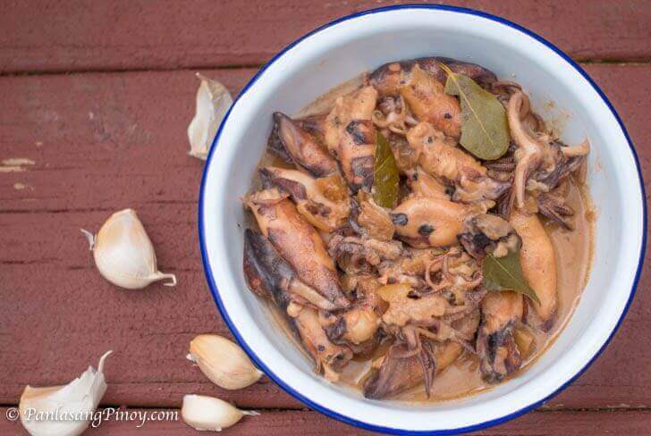 Adobong Pusit Sa Gata