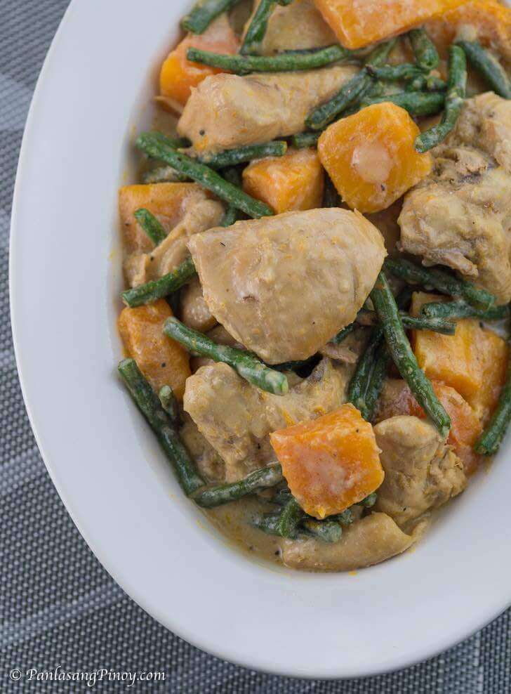 Ginataang Manok with Sitaw and Kalabasa Recipe