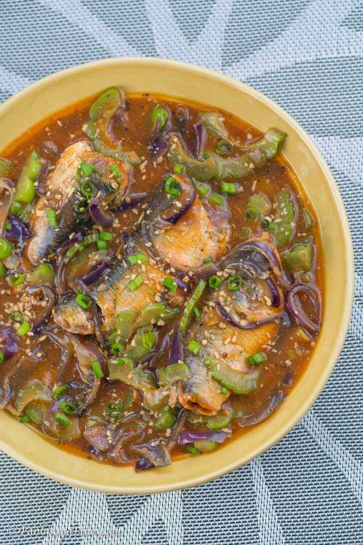 Ginisang Sardinas with Ampalaya