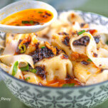 spicy soup with wonton siomai