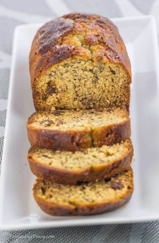 Moist Banana Bread with Raisins Panlasang Pinoy