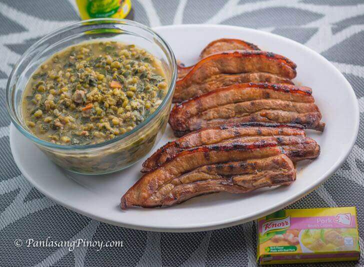 Ginisang Monggo with Inihaw na Liempo