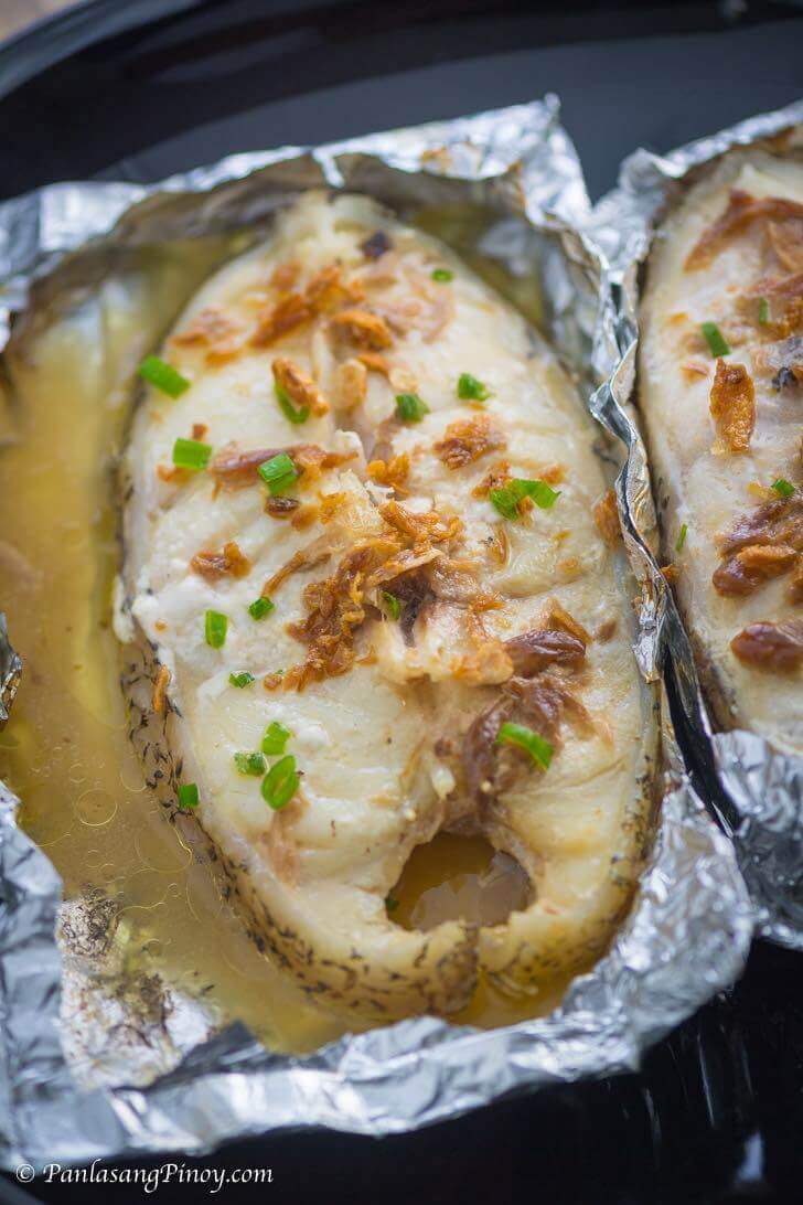 Grilled Grouper Steak in Foil Packets Panlasang Pinoy