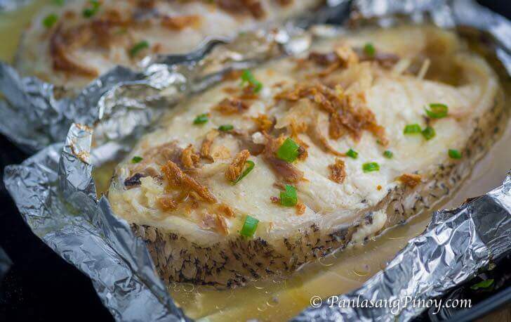 Grilled Grouper Steak in Foil Packets