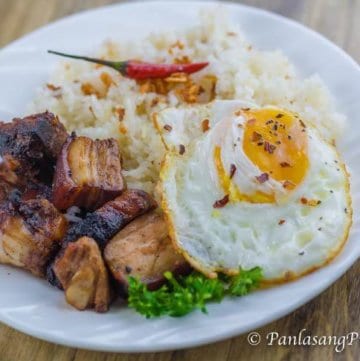 How to Cook Liempo Sinangag at Itlog Meal