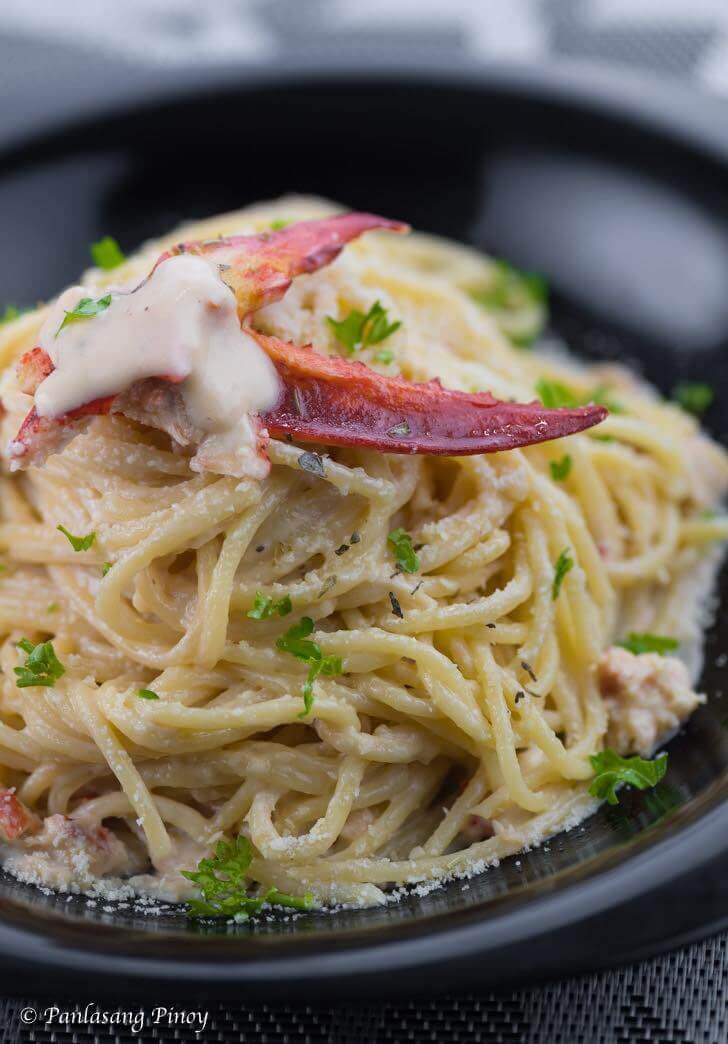 Lobster Pasta in Creamy Alfredo Sauce Recipe - Panlasang Pinoy