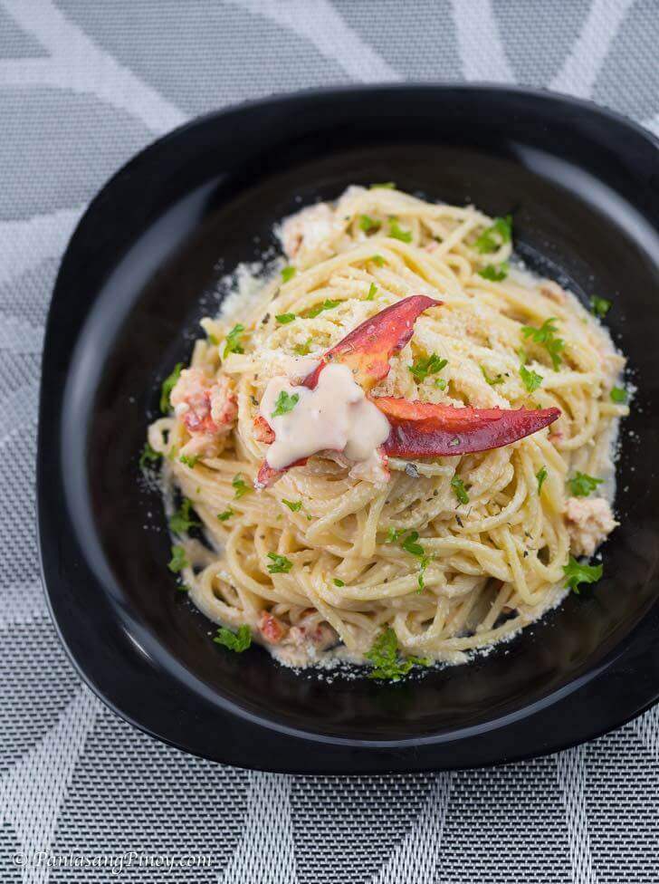 Lobster Pasta In Creamy Alfredo Sauce Recipe Panlasang Pinoy