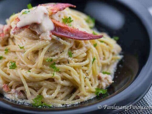 Lobster Pasta In Creamy Alfredo Sauce Recipe Panlasang Pinoy