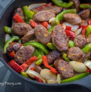 Sausage Peppers and Onion Skillet Recipe