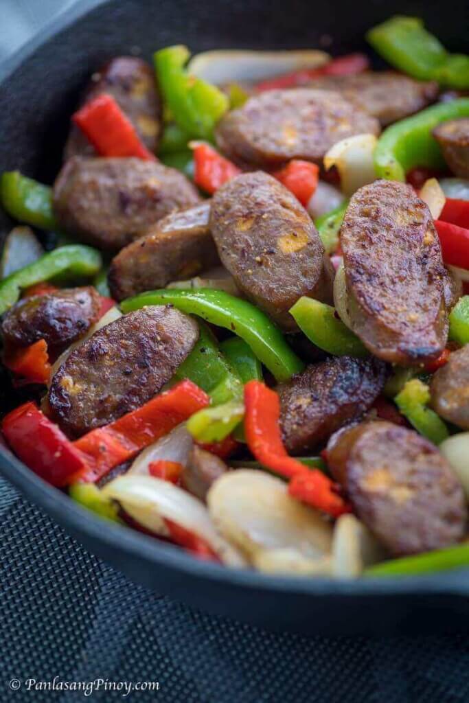 Sausage Peppers and Onion Skillet - Panlasang Pinoy
